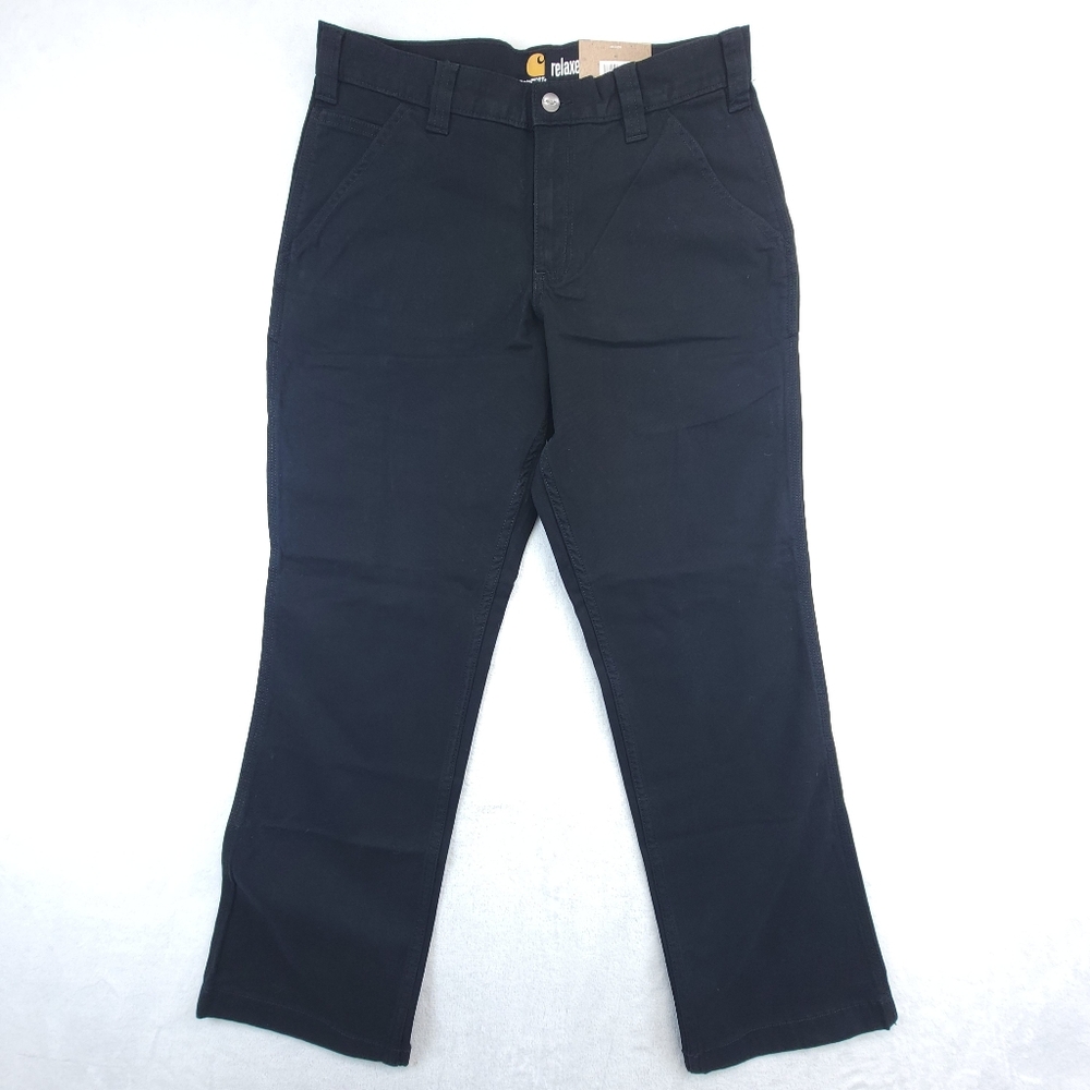 Carhartt Mens Rugged Flex Rigby Dungaree Black Jeans 31x30 Straight Relaxed NWT